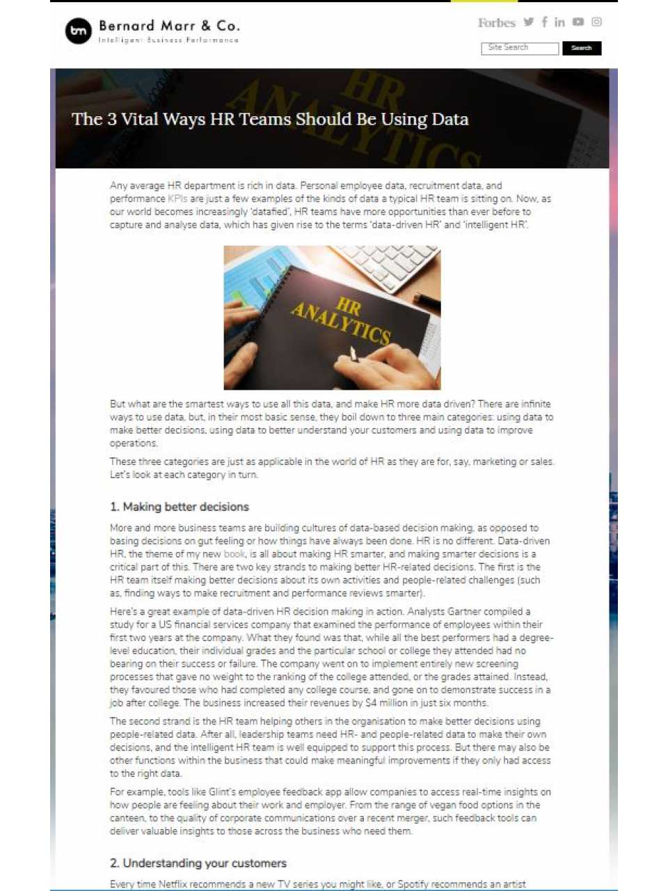 The 3 Vital Ways HR Teams Should Be Using Data