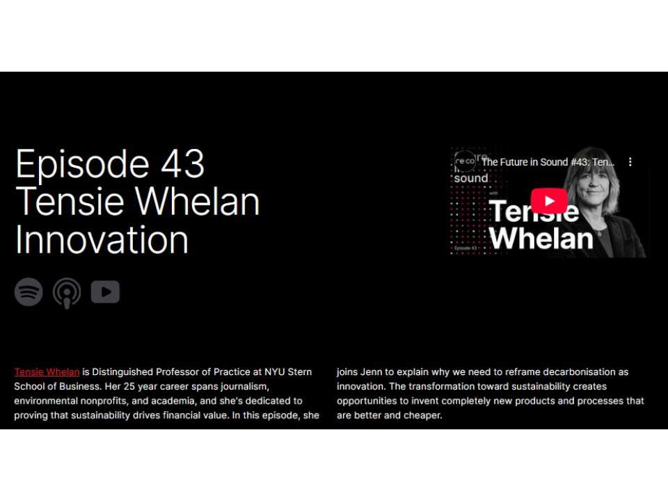 Ep.43: “Tensie Whelan - Innovation” del Podcast “The future in sound”