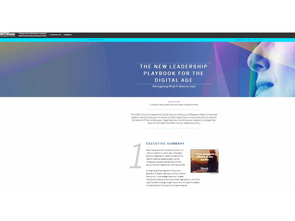 The new leadership playbook for the digital age