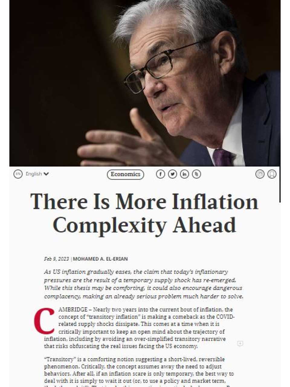 There is more inflation complexity ahead