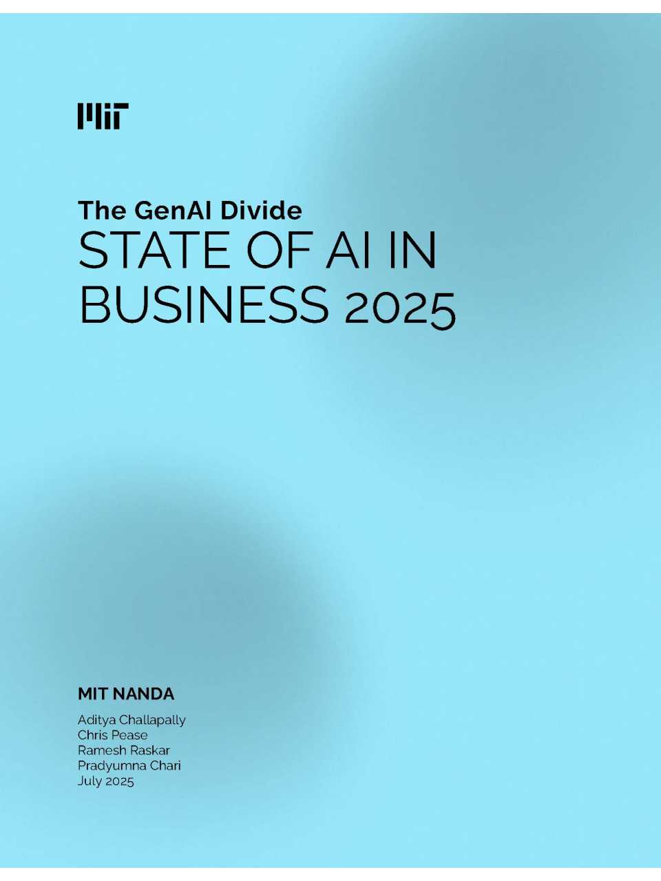 The genAI divide. State of AI in business 2025