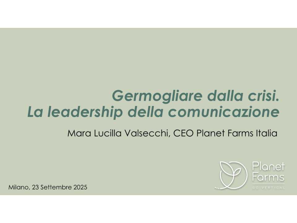 Germogliare dalla crisi. La leadership della comunicazione