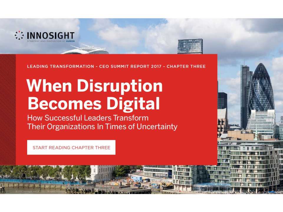 When disruption becomes digital. CEO Summit - Chapter 3
