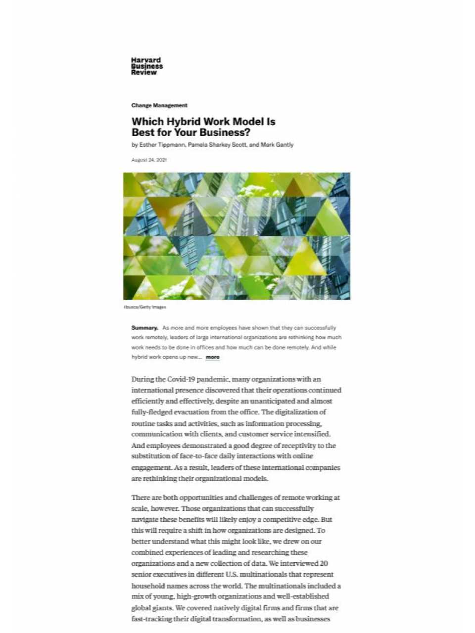 Which hybrid work model is best for your business?