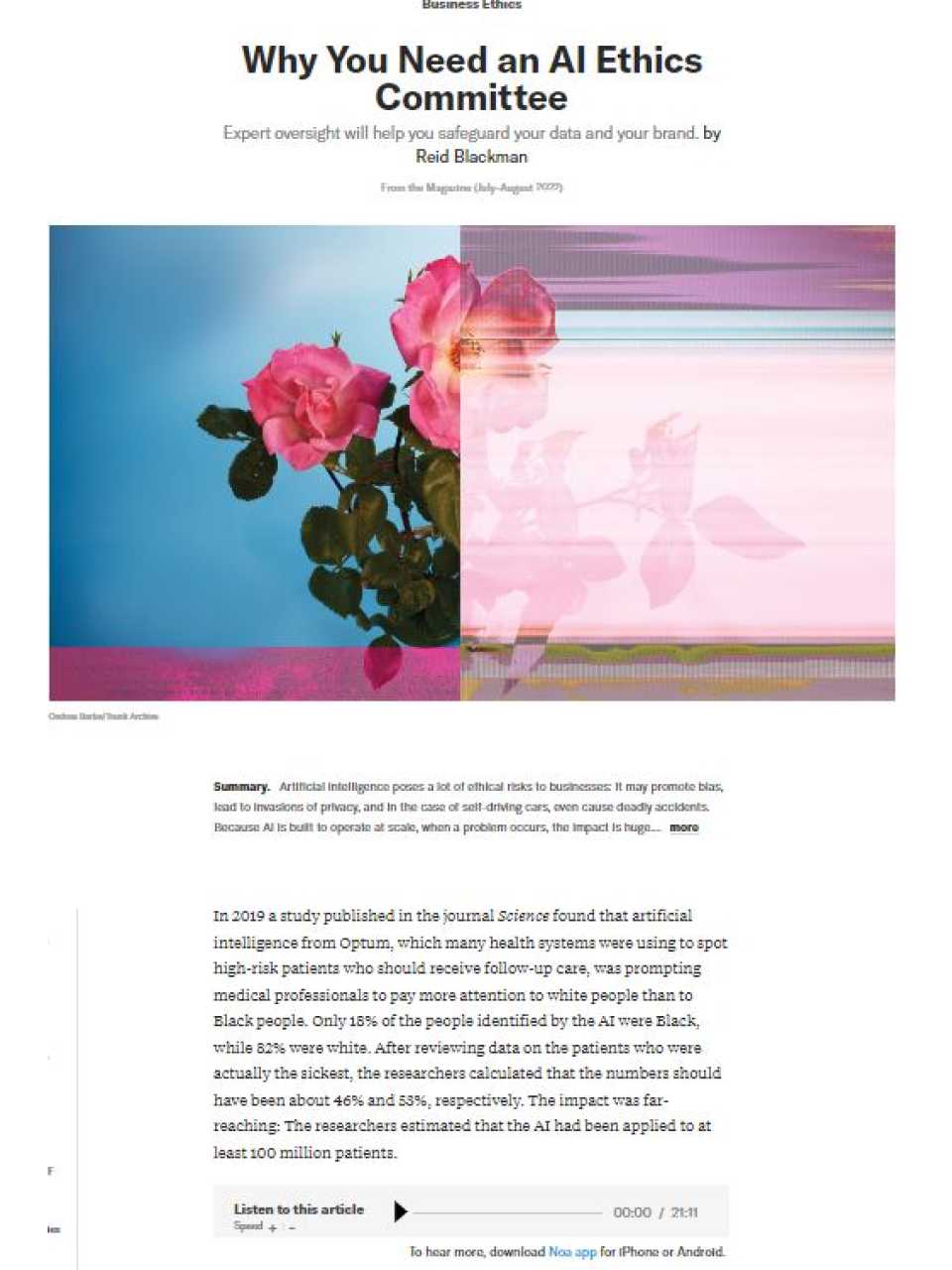 TEHA LIVEVIA WEB
Ethical Machines. Ethical challenges for AI in the company